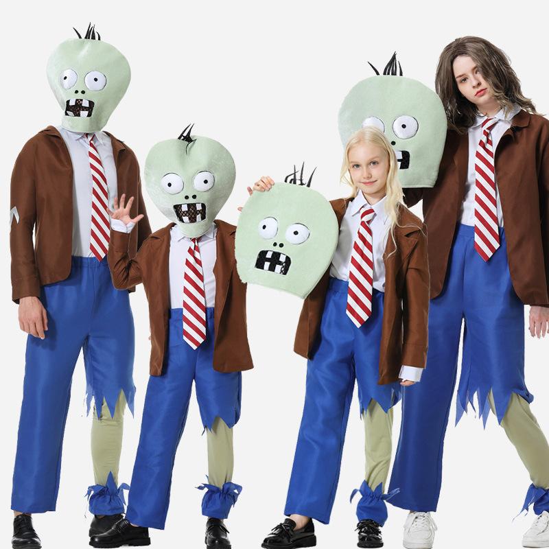 Plant Parent Costume - Parent-Child Halloween Zombie Role-playing Costume Plants