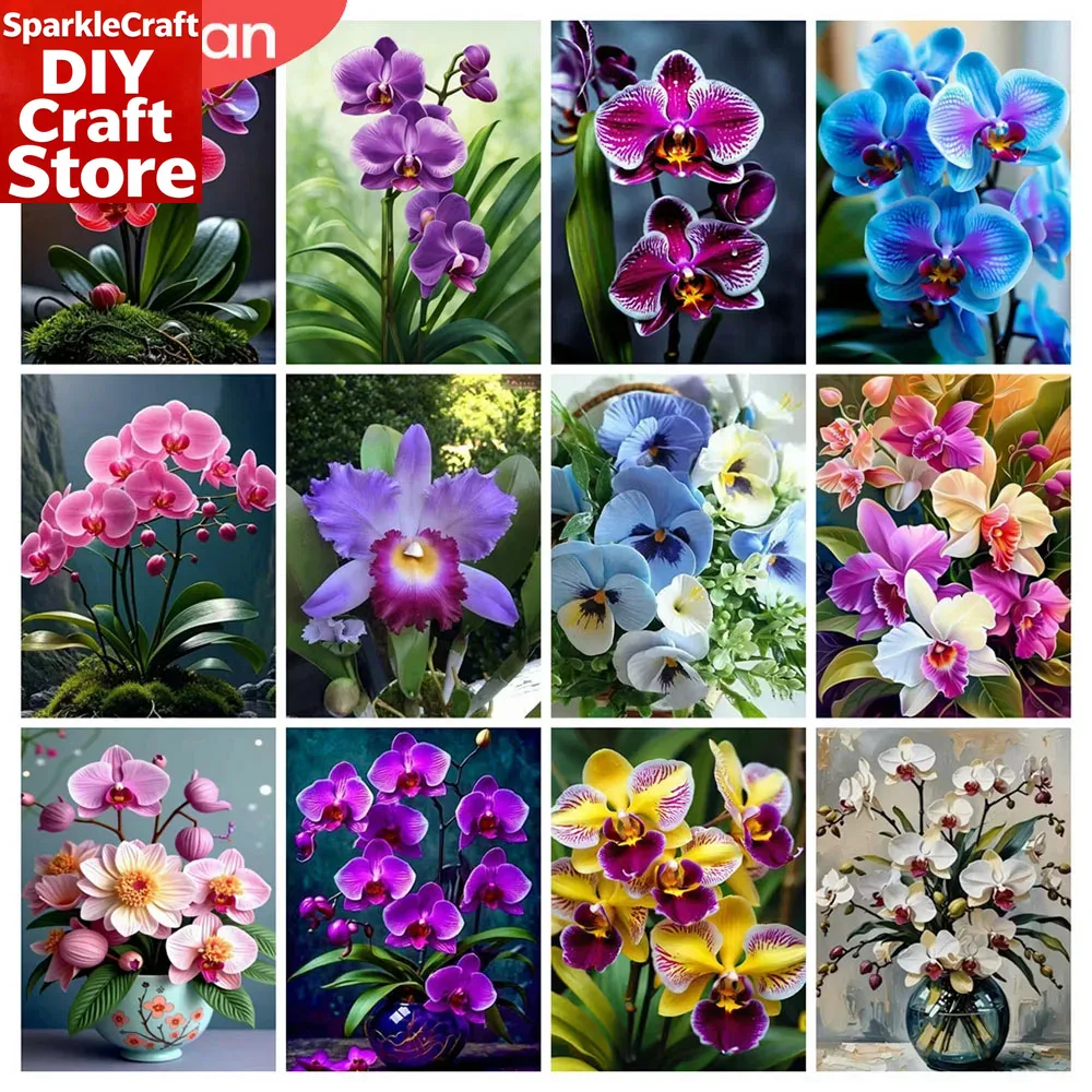 unframe  5D Diamond Mosaic Orc - Orchid Phalaenopsis recensie en prijs