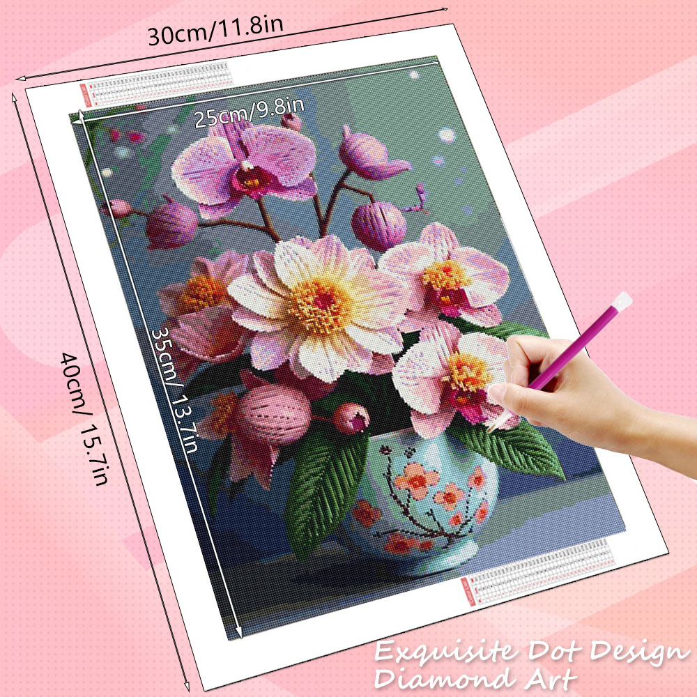 unframe  5D Diamond Mosaic Orc - Orchid Phalaenopsis recensie en prijs