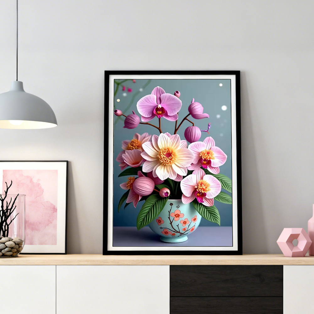 unframe  5D Diamond Mosaic Orc - Orchid Phalaenopsis recensie en prijs