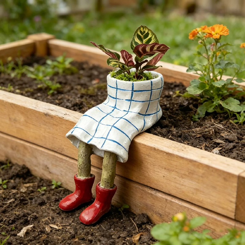 1Pcs Novelty Sitting Legs Cera - Plant Parent Pot recensie en prijs