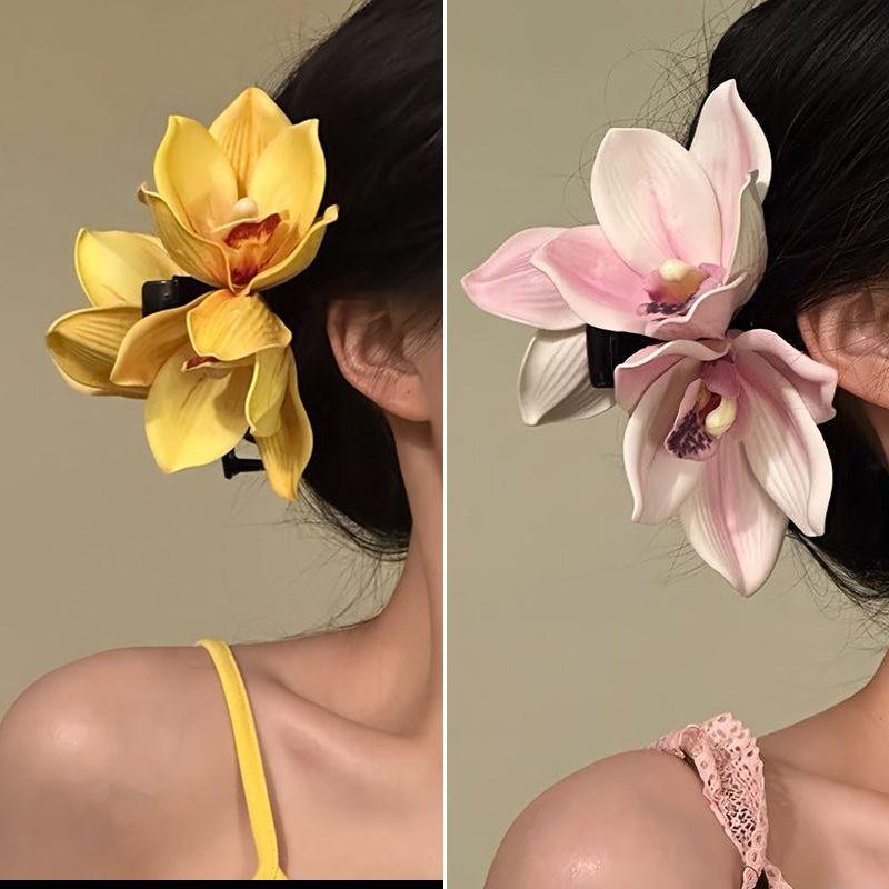 Large Orchid Flower Hair Claw  - Orchid Phalaenopsis recensie en prijs