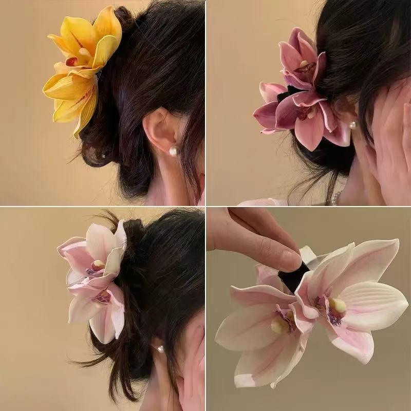 Large Orchid Flower Hair Claw  - Orchid Phalaenopsis recensie en prijs